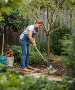 خدمة تنظيف الحدائق